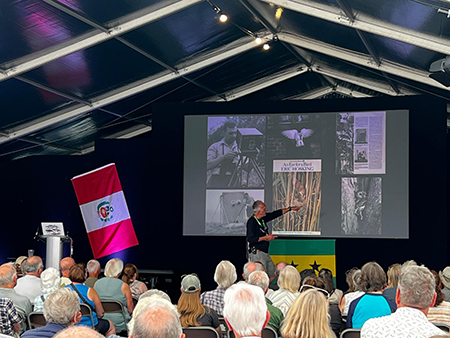 Mark Carwardine speaking at Global Birdfair 2026